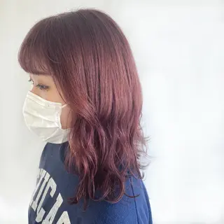 ミディアム Okamura Chisatoのヘアスタイル