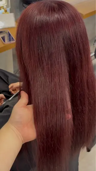 ロング カラー 札幌韓国風ハイトーン 🇰🇷Yutaのヘアスタイル