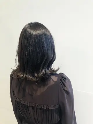 セミロング カラー 髪質改善/顔まわり 石原のヘアスタイル