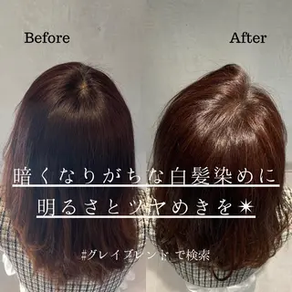 ミディアム カラー matka白髪ぼかし 大人ヘア/KEIKOのヘアスタイル