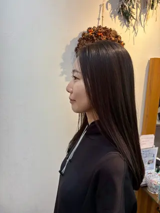 セミロング hama yukiのヘアスタイル