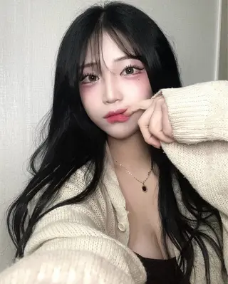 ロング カラー パーマ ヘアアレンジ メンズ 上品＆韓国風 🥀海心🥀のヘアスタイル