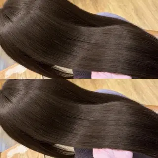 ロング パーマ 👑髪質改善Wカラー 👑アユカのヘアスタイル