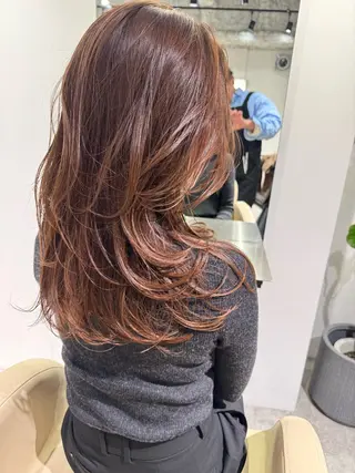 ロング カラー 夜23時まで予約🉑 reverieあきらのヘアスタイル