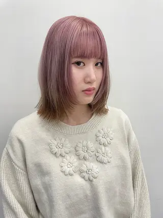 ミディアム カラー パーマ ヘアアレンジ メンズ tatsumi/ボブ ウルフ/レイヤーのヘアスタイル