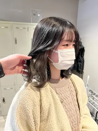 ショート カラー パーマ ヘアアレンジ メンズ キッズ ネイル マツエク・マツパ アイブロウ 上品＆韓国風 🥀海心🥀のヘアスタイル
