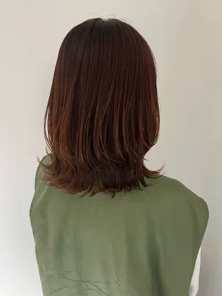 ミディアム 🧡YUU💚艶抜群 カラー✨/905号室のヘアスタイル