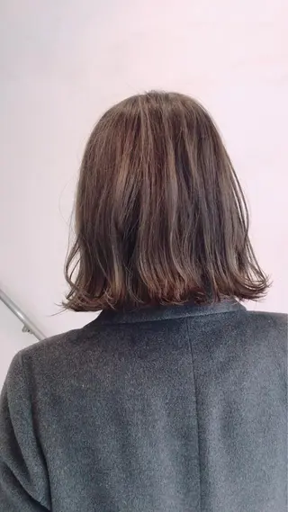 ミディアム 髪質改善縮毛矯正/暖 色カラー/ウエダカナのヘアスタイル