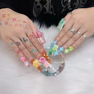 ネイル HANA 長さだしのネイルデザイン