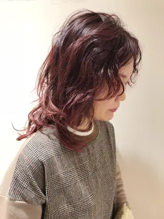 ロング カラー 東 みのりのヘアスタイル