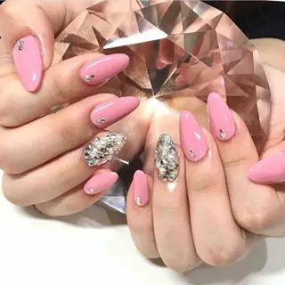 ネイル 渋谷／チップ長さ出し 👑アプレgel-xのネイルデザイン