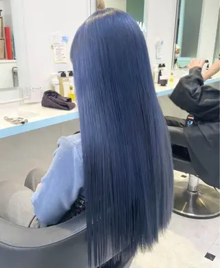 セミロング カラー ヘアアレンジ 🫧モテる💗ダメー ジレスハイトーン🫧のヘアスタイル