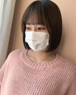 ショート カラー hubhair レイヤー/透明感のヘアスタイル