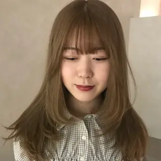 カラー Kaho 心斎橋カラーモデルのヘアスタイル