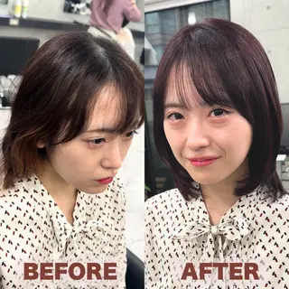 ミディアム Endearing 銀座/YOKOのヘアスタイル