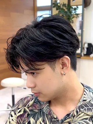 パーマ ヘアアレンジ メンズ 千葉 ホシトのヘアスタイル