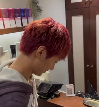 カラー メンズ 田場 千大のヘアスタイル