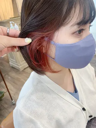 ミディアム カラー 初めてでも失敗しない 透明感カラー Miiのヘアスタイル