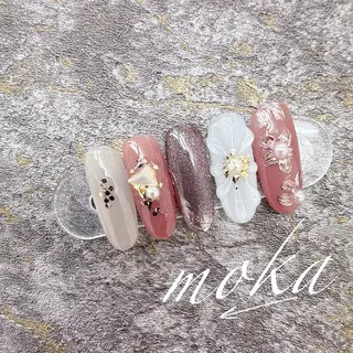 ネイル 胡蝶蘭レディースサロ ンNailMOKAのネイルデザイン