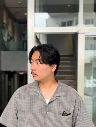 ショート 似合わせパーマ 渡辺尚暉のヘアスタイル