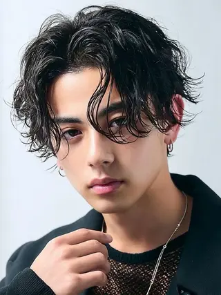 パーマ メンズ 神田 絢飛のヘアスタイル