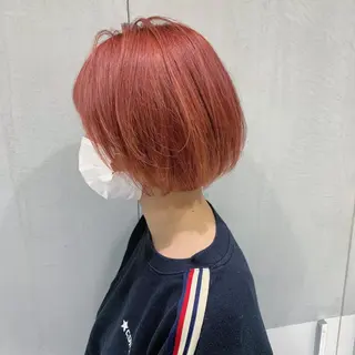 ショート カラー minami🪷 暖色カラーのヘアスタイル