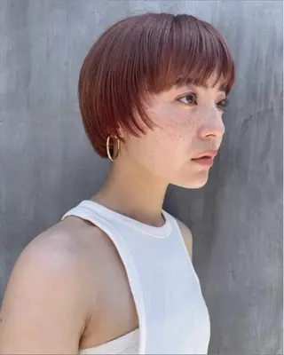 ショート やました もえかのヘアスタイル