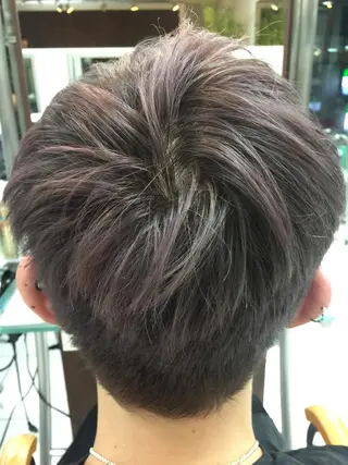 ショート カラー メンズ特化フェード パーマ小林裕史のヘアスタイル