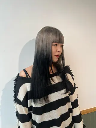 ロング カラー 赤みゼロ/透明感 カラー🌿KANTAのヘアスタイル