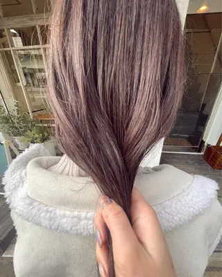 ミディアム カラー 🙃 透明感カラー/ボブのヘアスタイル