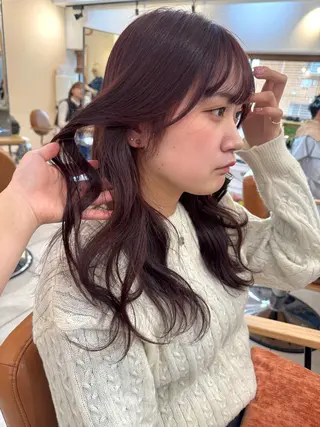 セミロング 🧡ボブ/うる艶カラ ー🩵　さくら🌸のヘアスタイル