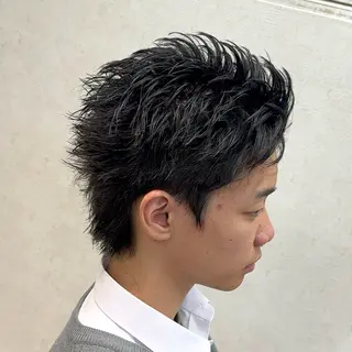 メンズ アニメデザイン美容師 ブリーチカラー/僚汰のヘアスタイル