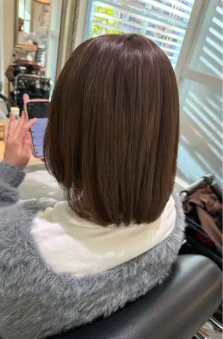 ミディアム カラー こだわり艶カラー ♡chisato♡のヘアスタイル
