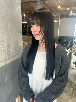 ロング カラー keen 立川のヘアスタイル