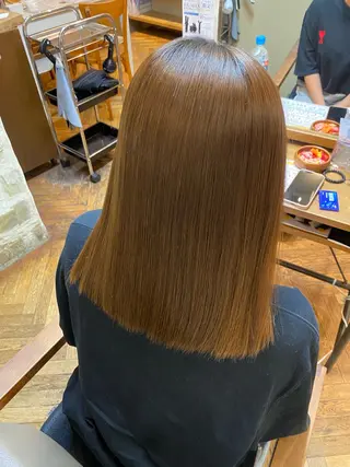 ミディアム カラー 透明感カラー/ 小顔レイヤー/ミヅキのヘアスタイル