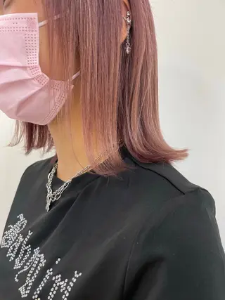 カラー 💜暖色系カラー/ ブリーチカラー💜のヘアスタイル