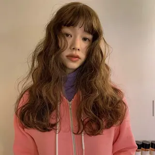 ロング カラー sakura/抜け感 ⭐︎透明感hairのヘアスタイル