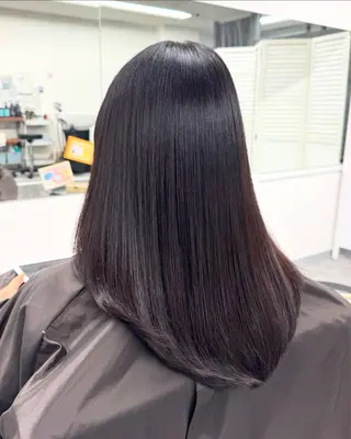 セミロング 髪質改善メニュー 長井 美佐子のヘアスタイル