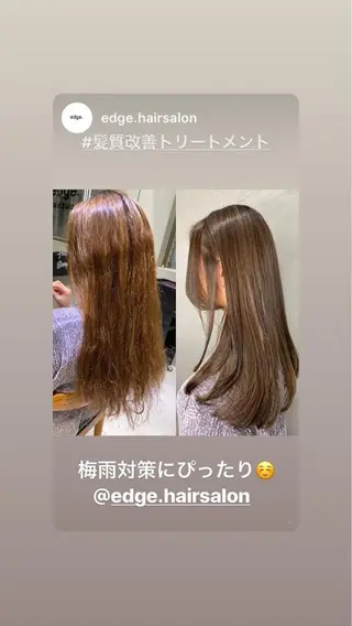 セミロング くまがい みゆ【edge.】のヘアスタイル