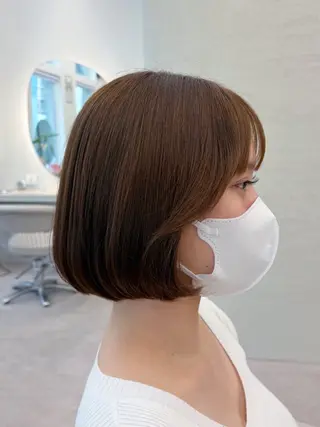 ショート カラー まあるいショートボブ 🐥廣瀬そらのヘアスタイル