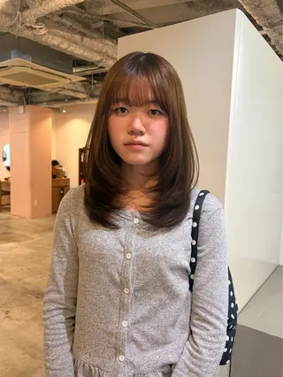 ミディアム 🧣misaki 🧣のヘアスタイル