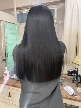 ロング カラー ヘアアレンジ メンズ キッズ デザインパーマ メンズカット 郁美のヘアスタイル