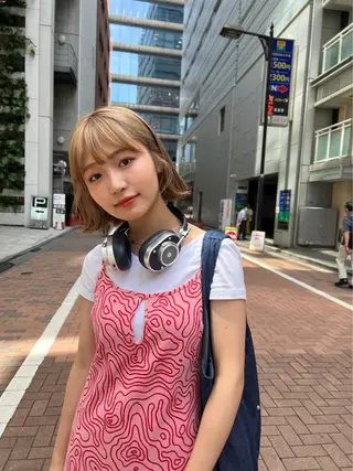 ミディアム カラー レイヤー専門家 ダブルカラー修のヘアスタイル