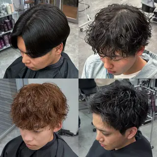 ミディアム カラー パーマ メンズ 🔥最強メンズ特化/ パーマの達人🔥風見のヘアスタイル