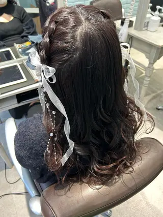 セミロング カラー ヘアアレンジ 💕ブリーチ/ヘアメ 🎀YUUKAのその他イメージ