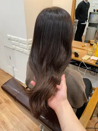 ロング カラー 髪質改善&縮毛矯正 カット/soyaのヘアスタイル