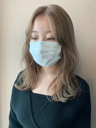 ロング カラー hubhair レイヤー/透明感のヘアスタイル