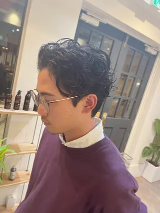 ショート パーマ メンズ 🌿パーマ大好評 メンズ特化🌿ワタルのヘアスタイル
