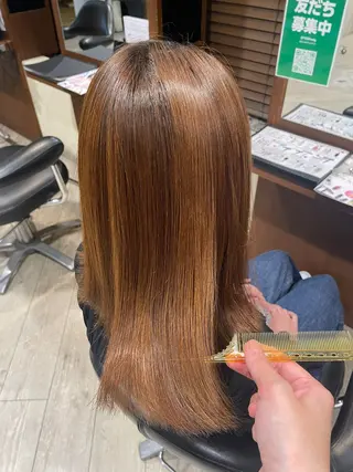 ミディアム 長谷川 黎のヘアスタイル