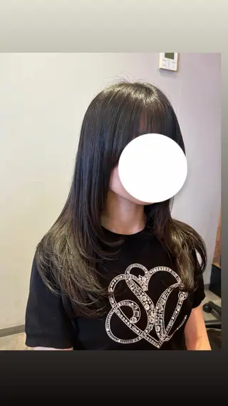 ロング カットモデル RURUのヘアスタイル